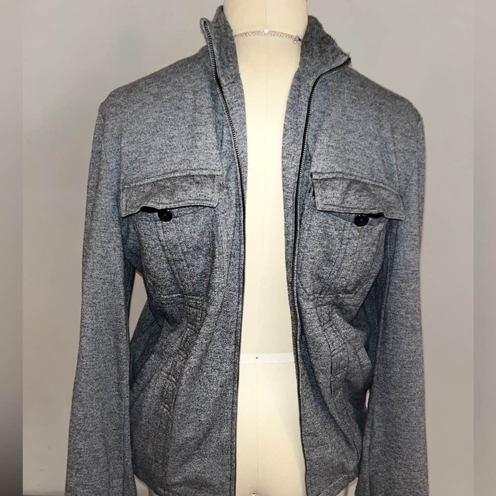 Standard Cloth (Urban Outfitters), Men’s Sweater Jacket, Heather Grey, Size L